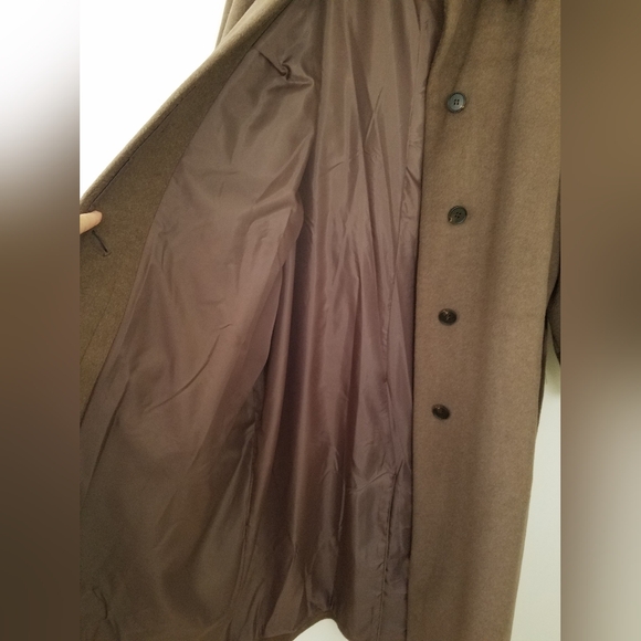 NWOT ASOS DESIGN Top Collar Boyfriend Belted Coat Mushroom Size Med - Picture 11 of 16